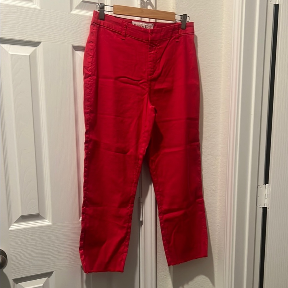 Frank & Eileen Red Straight Leg Pants
